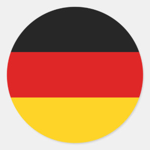 Flag of Germany Classic Round Sticker