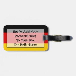 Flag of Germany Easy ID Luggage Tag