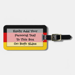 Flag of Germany Easy ID Personal Luggage Tag