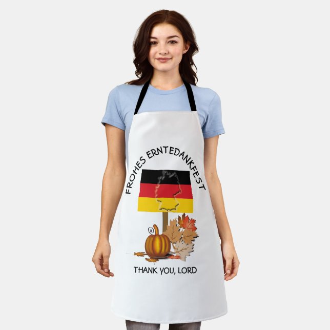 Flag of GERMANY Erntedankfest Thanksgiving Apron (Worn)