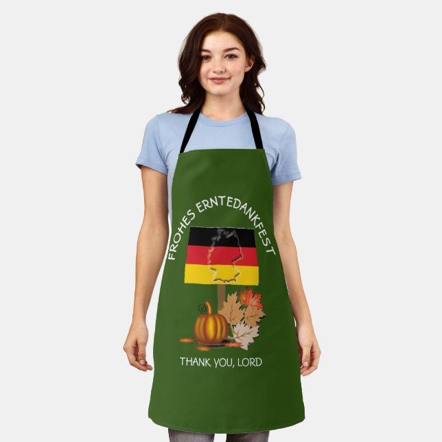 Flag of GERMANY Erntedankfest Thanksgiving Apron (Worn)