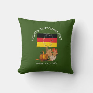 Flag of GERMANY Erntedankfest Thanksgiving Throw Pillow