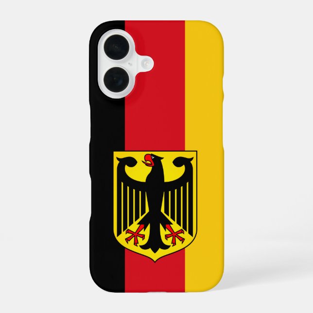 Flag of Germany iPhone 16 Case (Back)