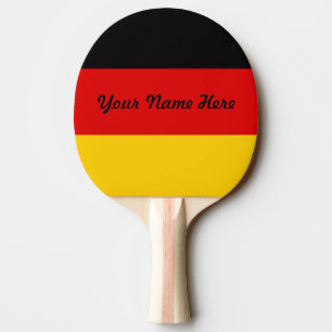 Flag of Germany or Deutschland Ping Pong Paddle