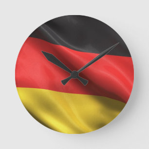 Flag of Germany Round Clock