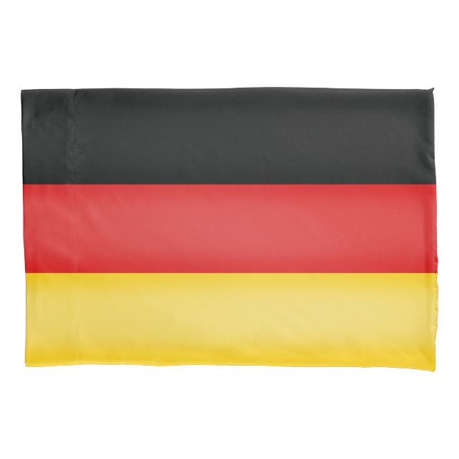 Flag of Germany Schwarz Rot Gold Patriotic Colours Pillowcase (Front)