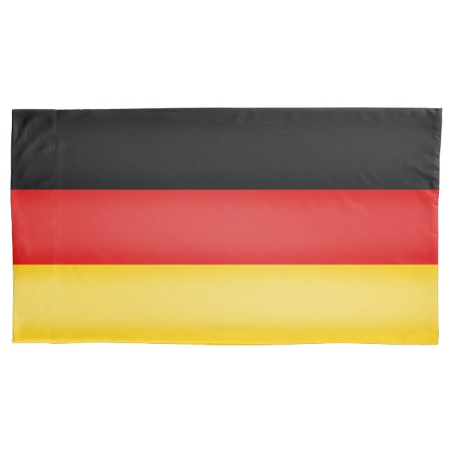 Flag of Germany Schwarz Rot Gold Patriotic Colours Pillowcase (Front)