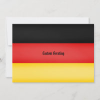 Flag of Germany Schwarz Rot Gold Personalized