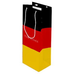 Flag of Germany Schwarz Rot Gold Personalized Wine Gift Bag