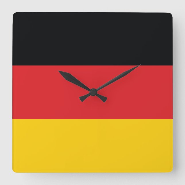 Flag of Germany Square Wall Clock (Front)