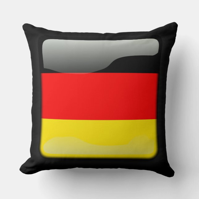 Flag of Germany Throw Pillow (Front)