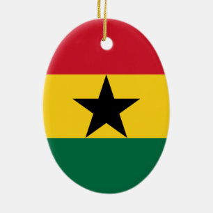 Flag of Ghana Ceramic Ornament