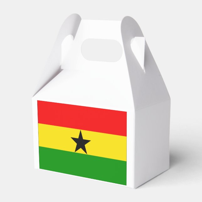 Flag of Ghana Favor Box (Back Side)