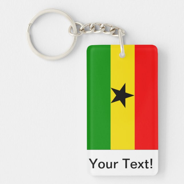 Flag of Ghana Keychain (Front)