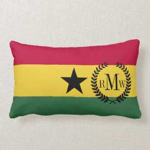 Flag of Ghana Lumbar Pillow