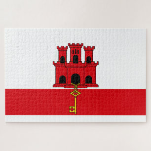 Flag of Gibraltar Jigsaw Puzzle