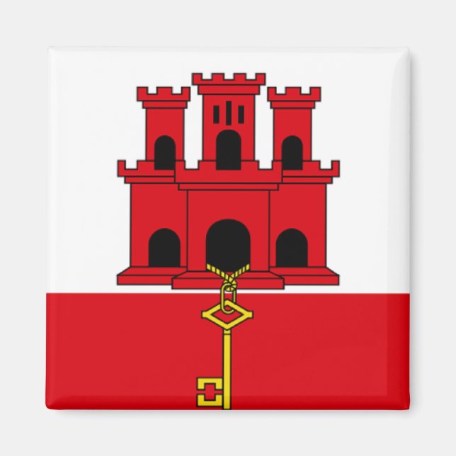 Flag of Gibraltar Magnet (Front)