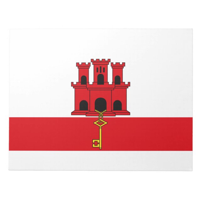 Flag of Gibraltar Notepad (Front)