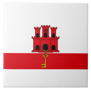 Flag of Gibraltar Tile