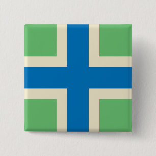 Flag of Gloucestershire (UK county) 2 Inch Square Button