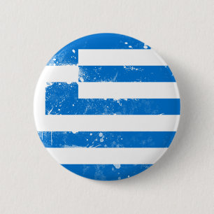Flag of Greece 2 Inch Round Button