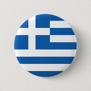 Flag of Greece 2 Inch Round Button