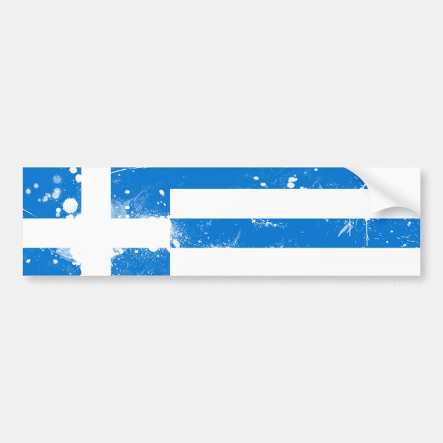 Flag of Greece Bumper Sticker (Front)