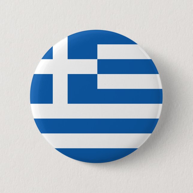 Flag of Greece Button (Front)