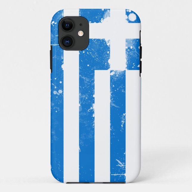 Flag of Greece Case-Mate iPhone Case (Back)