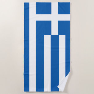 Flag of Greece Greek Flag Beach Towel