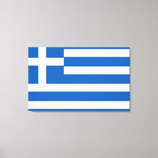 Flag of Greece Greek Flag Canvas Print (Front)