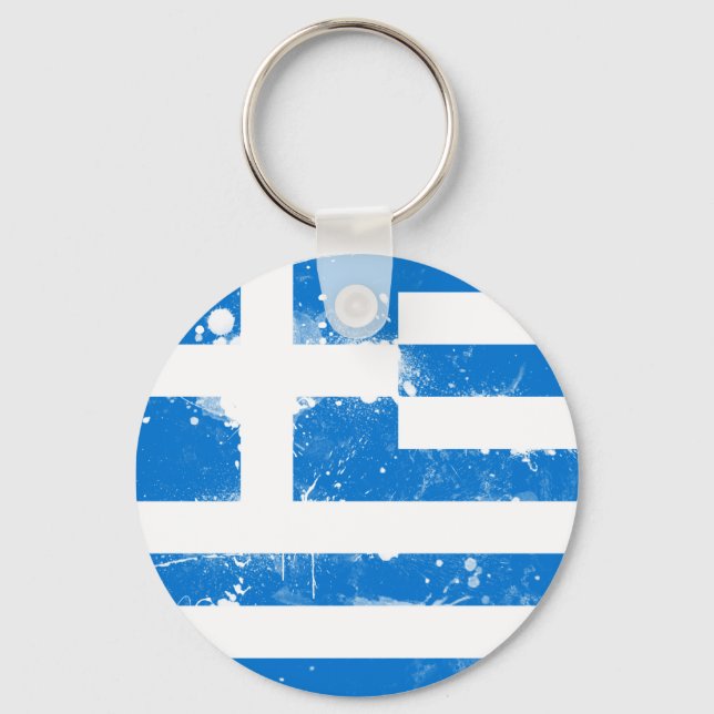 Flag of Greece Keychain (Front)