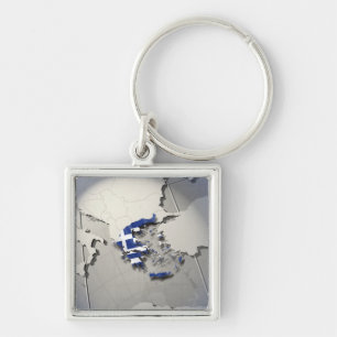 Flag of Greece Keychain