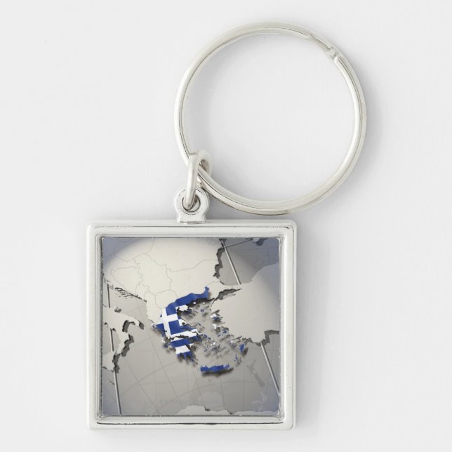 Flag of Greece Keychain (Front)