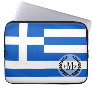 Flag of Greece Laptop Sleeve