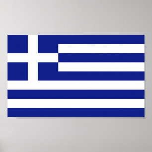 Flag of Greece Poster