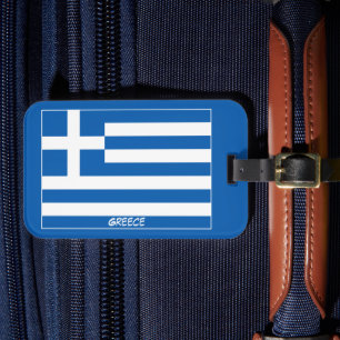 Flag of Greece souvenir Luggage Tag