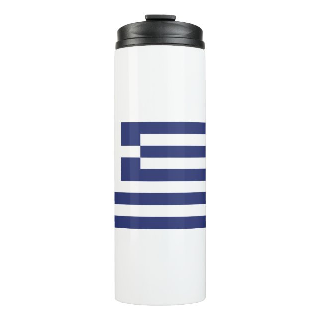 Flag of Greece Thermal Tumbler (Front)