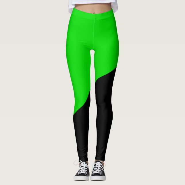 Flag of Green Anarchism Leggings (Front)
