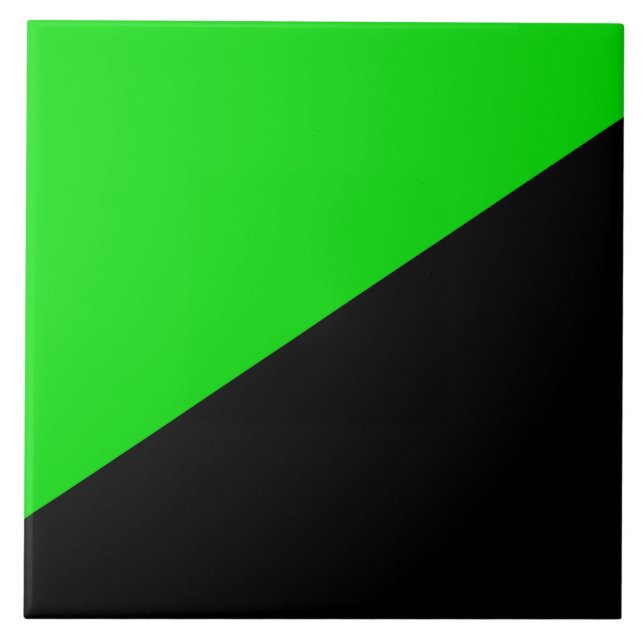 Flag of Green Anarchism Tile (Front)