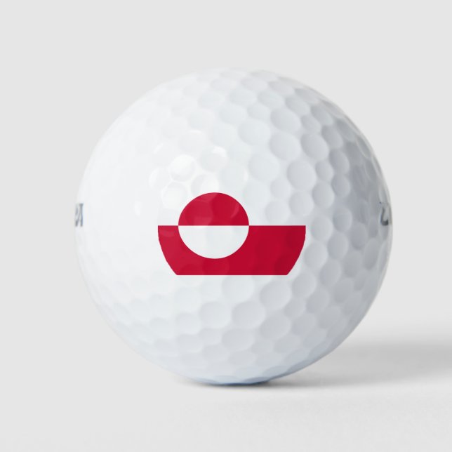 Flag of Greenland Golf Balls (Front)