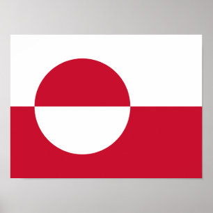 Flag of Greenland Poster
