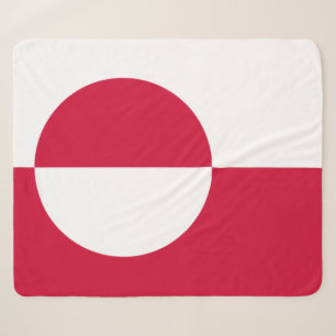 Flag of Greenland Sherpa Blanket