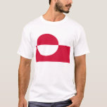 Flag of Greenland T-Shirt<br><div class="desc">Thanks for visiting Greenland with us today!  Feel free to customize this to meet your needs!</div>