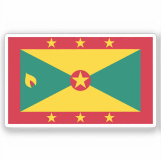 Flag of Grenada Custom-Cut Vinyl Sticker