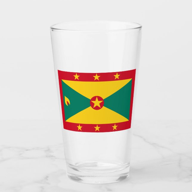 Flag of Grenada Glass (Front)