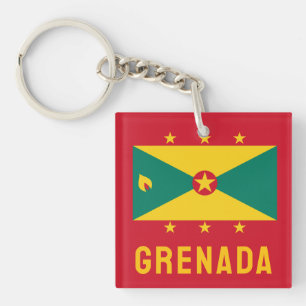 Flag of Grenada Keychain