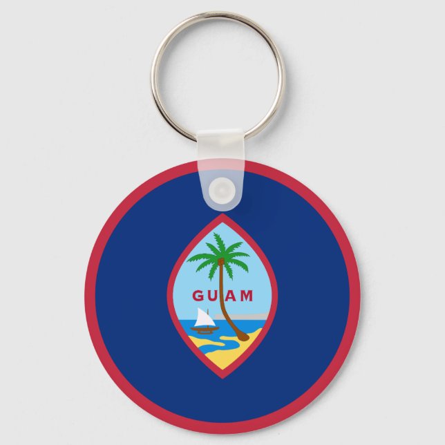 Flag of Guam Keychain (Front)