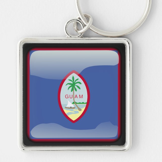 Flag of Guam Keychain (Front)