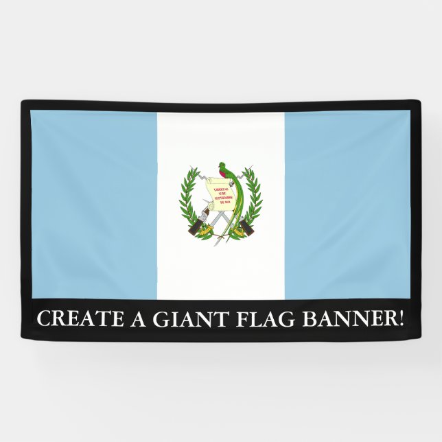 Flag of Guatamala Banner (Horizontal)